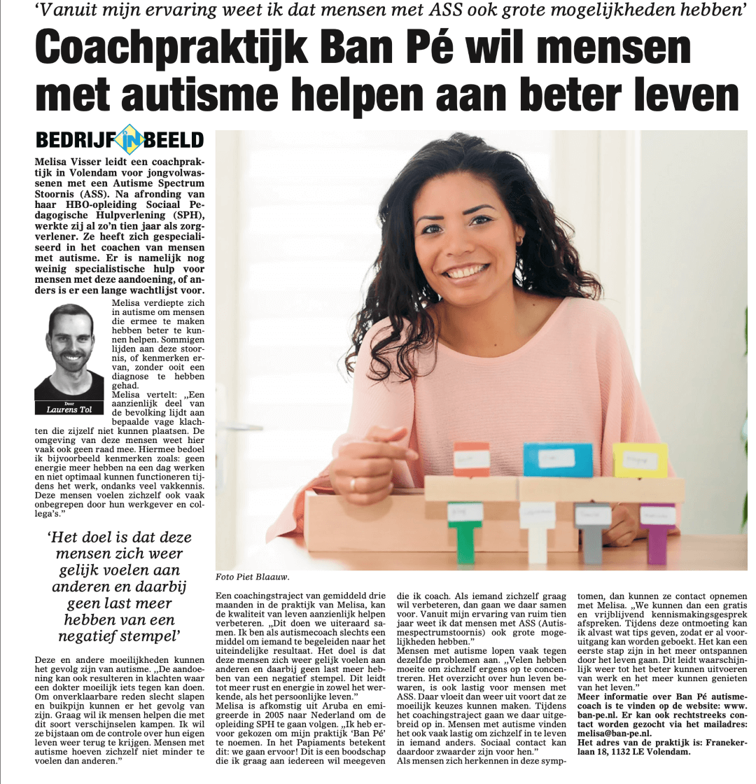 Coachpraktijk Ban Pé - Nieuw Volendam